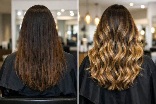 Balayage Transformation Before and After