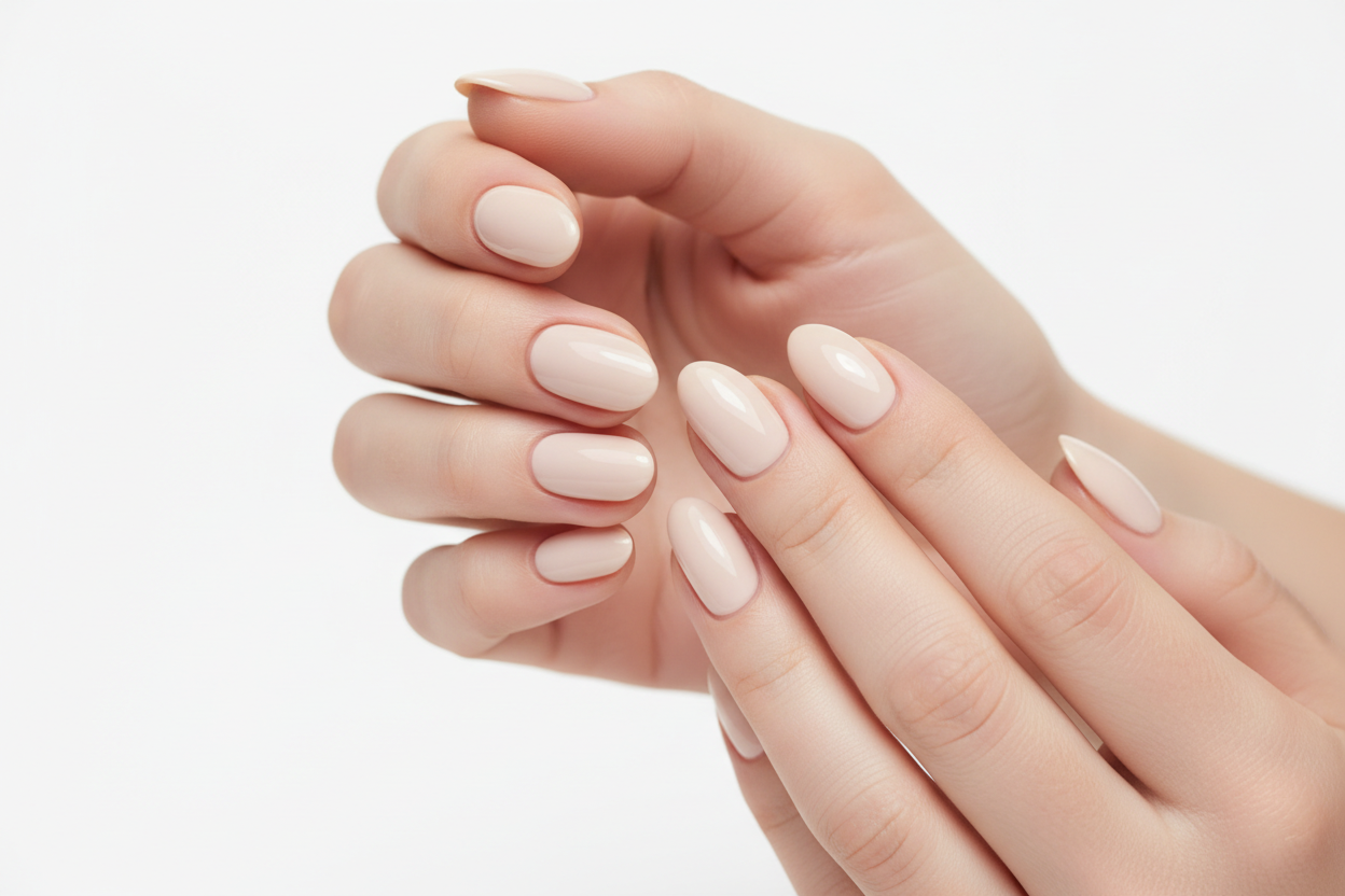 perfect nails with nothing in the background