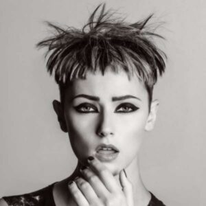 Sculptural avant garde haircut by Glasgow stylist